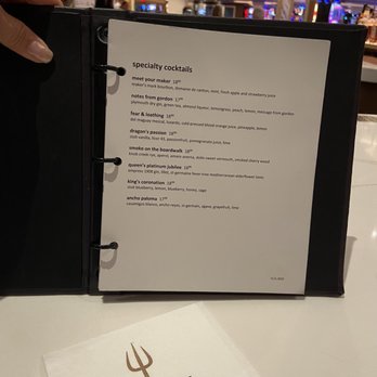 Gordon Ramsay Hell's Kitchen - Drink menu - New American Near Me - Atlantic City, New Jersey