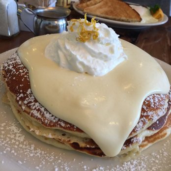 Moke’s Bread And Breakfast - Full stuck Lilikoi Pancakes!!! - Breakfast & Brunch Near Me - Honolulu, Hawaii