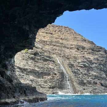 Napali Navigators - View from inside of a cave - Boat Tours Near Me