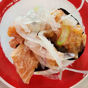 Genki Sushi - Spicy salmon - Japanese Near Me - Aiea, Hawaii Genki Sushi - Spicy salmon - Japanese Near Me - Aiea, Hawaii