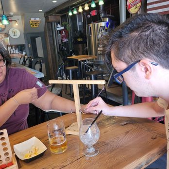 Geronimo Brewing at Lilly’s Jury Room - Played the wooden games - New American Near Me - Doylestown, Pennsylvania Geronimo Brewing at Lilly’s Jury Room - Played the wooden games - New American Near Me - Doylestown, Pennsylvania