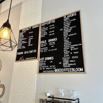 De Coffee Bloom - Menu - Coffee & Tea Near Me - Trinity, Florida
