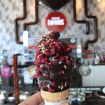 Chocolats Favoris - Dark chocolate and raspberry (my nail wasn't dirty! It was just the chocolate sauce that dripped on my finger :( ) - Chocolatiers & Shops Near Me - Guelph, Ontario Chocolats Favoris - Dark chocolate and raspberry (my nail wasn't dirty! It was just the chocolate sauce that dripped on my finger :( ) - Chocolatiers & Shops Near Me - Guelph, Ontario