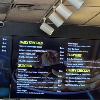 Frontier - Menu - Mexican Near Me - Albuquerque, New Mexico