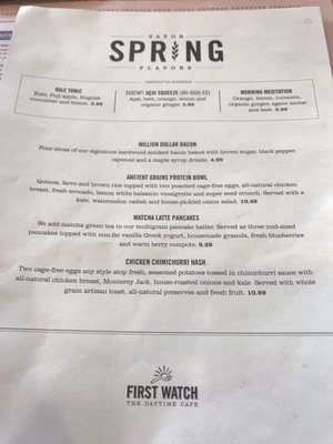 Menu photo 5 First Watch Akron, OH