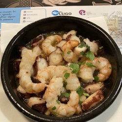 Las 5 Vigas - Pulpo al ajillo con gambas