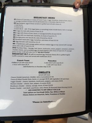 Menu photo 1 Cassidy's Diner Richfield Springs, NY
