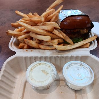 Win Wings - Double cheeseburger with fries - Chicken Wings Near Me - Montclair, California