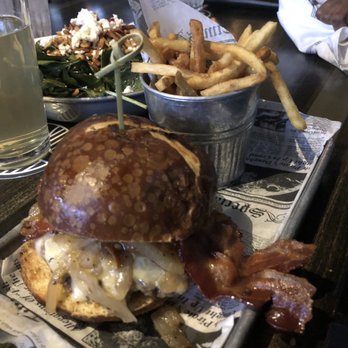 Grandview Cafe - GC burger with fries - American Near Me - Columbus, Ohio