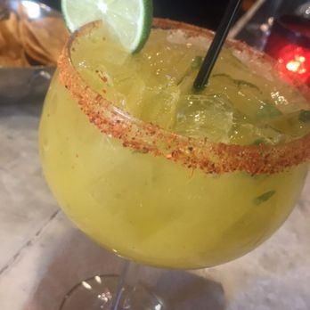 Cha Cha's Latin Kitchen - Mango and Serrano margarita! I trusted the bartender to create a yummy drink for me - Bars Near Me - Brea, California