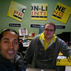 On-Line Printing & Graphics - Me & Brandon.