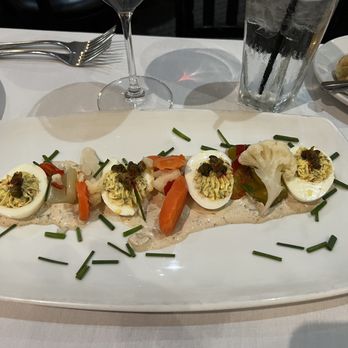 Ouisie's Table - Deviled Eggs - New American Near Me - Houston, Texas