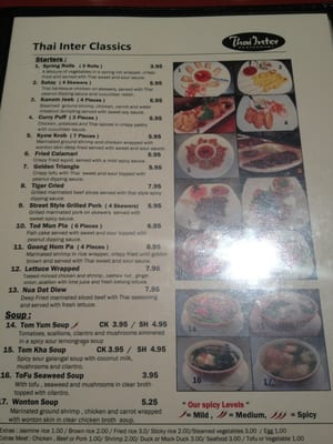 Menu photo 6 Thai Inter California, MD