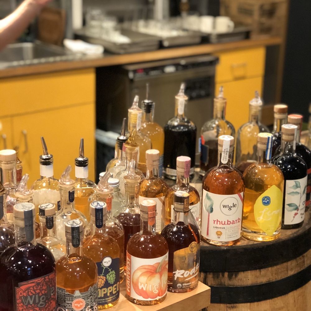 Wigle Whiskey - Tasting area in the tasting room - Beer, Wine & Spirits Near Me - Pittsburgh, Pennsylvania Wigle Whiskey - Tasting area in the tasting room - Beer, Wine & Spirits Near Me - Pittsburgh, Pennsylvania