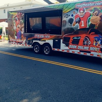 Rockin' Mobile Game Theater - The game truck setup for our block party. Exceptional service and very cautious - Game Truck Rental Near Me Rockin' Mobile Game Theater - The game truck setup for our block party. Exceptional service and very cautious - Game Truck Rental Near Me