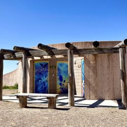 Great Salt Lake Shorelands Preserve - Restrooms w lovely artsy doors| 04.06.2025