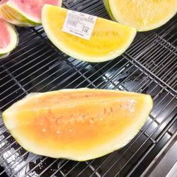 Safeway - Seedless YELLOW & orange Watermelons!