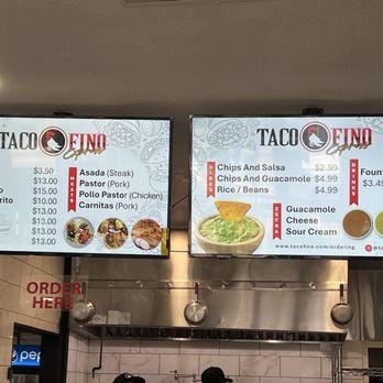 Taco Fino Express - Menu - Tacos Near Me - Alameda, California Taco Fino Express - Menu - Tacos Near Me - Alameda, California
