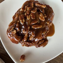 Sticky bun! Out of this world. Sticky bun! Out of this world.