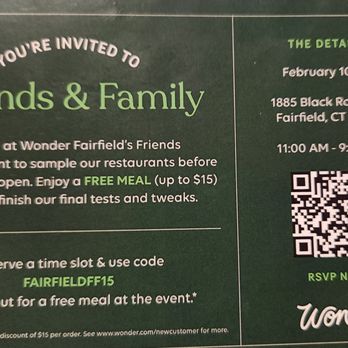 Wonder Fairfield - Soft Opening details - Food Delivery Services Near Me - Fairfield, Connecticut