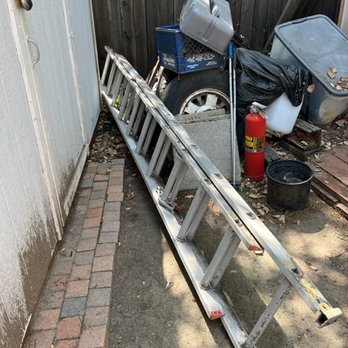 Everest Tree Service - After using my ladder crew just dropped the ladder here; not where they got it from. - Tree Services Near Me
