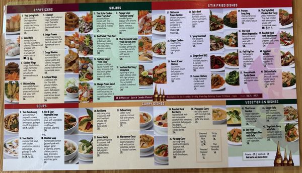 Menu photo 2 Thai Corner Restaurant Sidney, BC Menu photo 2 Thai Corner Restaurant Sidney, BC