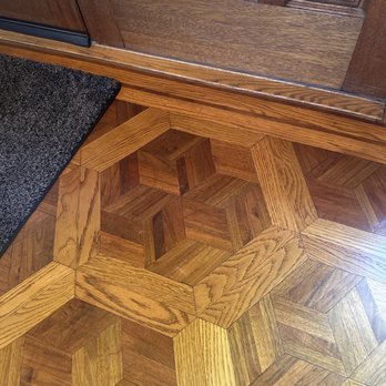 Clark's Hardwood Floors - The fixed area near the door. Hard to tell! - Flooring Near Me - Campbell, California Clark's Hardwood Floors - The fixed area near the door. Hard to tell! - Flooring Near Me - Campbell, California