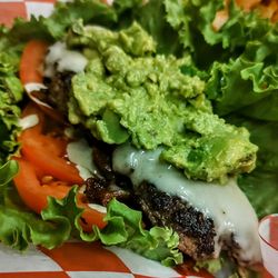 Fat Bottom Grill - Bacon-guaco-cado as a lettuce wrap