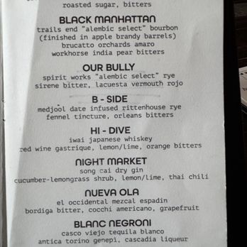 The Alembic - Menu - New American Near Me - San Francisco, California