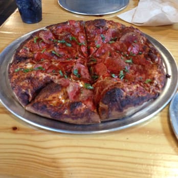 Pinthouse Pizza - Pepperoni and basil - Pizza Near Me - Austin, Texas Pinthouse Pizza - Pepperoni and basil - Pizza Near Me - Austin, Texas
