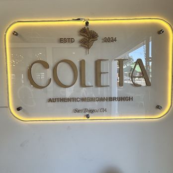Coleta Brunch - Sign - Mexican Near Me - National City, California