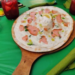 Café Crêperie 44 - Lachs Flammkuchen