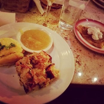Chez Lulu - Ham and Brie frittata warm applesauce and grits - French Near Me - Birmingham, Alabama