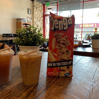 Cafe Aficionado - Black tea lemonade , cold brew and side of Jenga - Coffee & Tea Near Me - Los Angeles, California Cafe Aficionado - Black tea lemonade , cold brew and side of Jenga - Coffee & Tea Near Me - Los Angeles, California