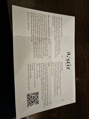 a/stir by null