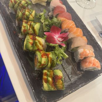 Ginza Sushi & Ramen Bar - Rainbow Roll Eastern Dragon Roll - Sushi Bars Near Me - Grand Rapids, Michigan Ginza Sushi & Ramen Bar - Rainbow Roll Eastern Dragon Roll - Sushi Bars Near Me - Grand Rapids, Michigan