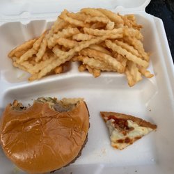 American Legion Funkhouser Post # 8 - Cheeseburger, French fries, and some pizza
