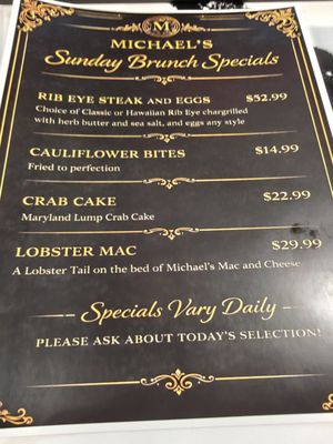 Menu photo 7 Michael's Restaurant Upper Marlboro, MD