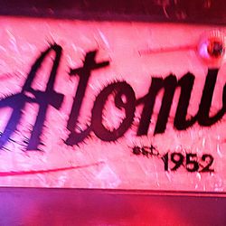 Atomic Liquors - Nice sign