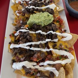 Asada nachos