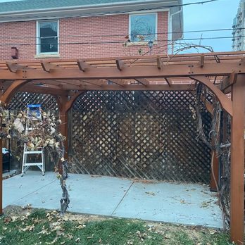 Roommates Painting - Weather proofed and stained an outdoor Pergola. - Painters Near Me Roommates Painting - Weather proofed and stained an outdoor Pergola. - Painters Near Me