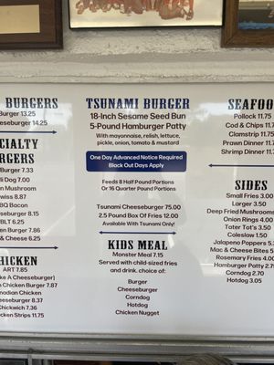 Menu photo 3 Corral Drive In Long Beach, WA