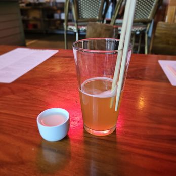 Anthem - Cloudy sake shot - American Near Me - Austin, Texas Anthem - Cloudy sake shot - American Near Me - Austin, Texas