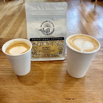Relevant Coffee - Our drinks and Coffee Beans we bought - Coffee & Tea Near Me - Vancouver, Washington