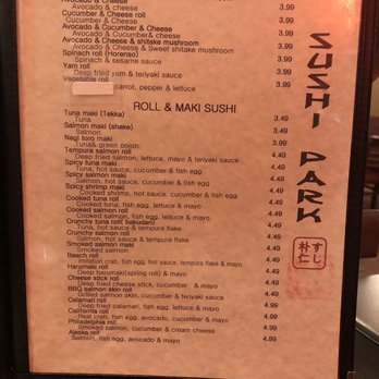 Sushi Park - the menu of the restaurant - Sushi Bars Near Me - Winnipeg, Manitoba Sushi Park - the menu of the restaurant - Sushi Bars Near Me - Winnipeg, Manitoba