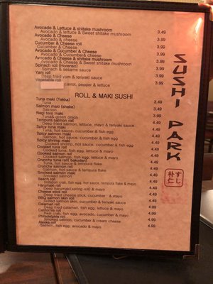 Menu photo 3 Sushi Park Winnipeg, MB Menu photo 3 Sushi Park Winnipeg, MB