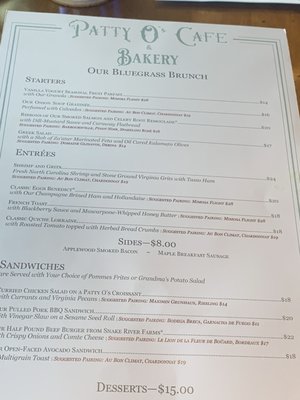 Menu photo 7 Patty O's Café & Bakery Washington, VA Menu photo 7 Patty O's Café & Bakery Washington, VA