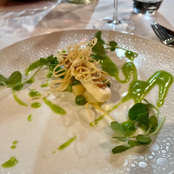 EL Ideas - Bone marrow gel and peas many ways - New American Near Me - Chicago, Illinois
