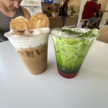 Cafe The Scoop - Scoops latte & strawberry matcha latte - Cafes Near Me - Long Beach, California Cafe The Scoop - Scoops latte & strawberry matcha latte - Cafes Near Me - Long Beach, California
