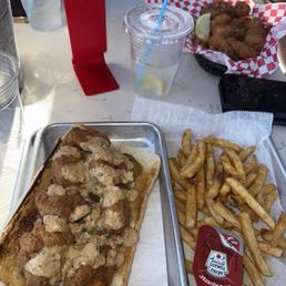 shrimp po boy shrimp po boy